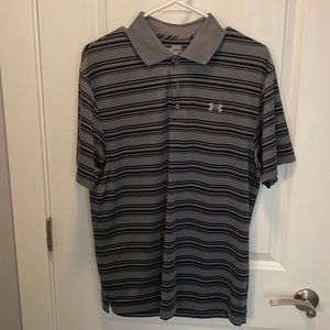 Gray Under Armour Polo